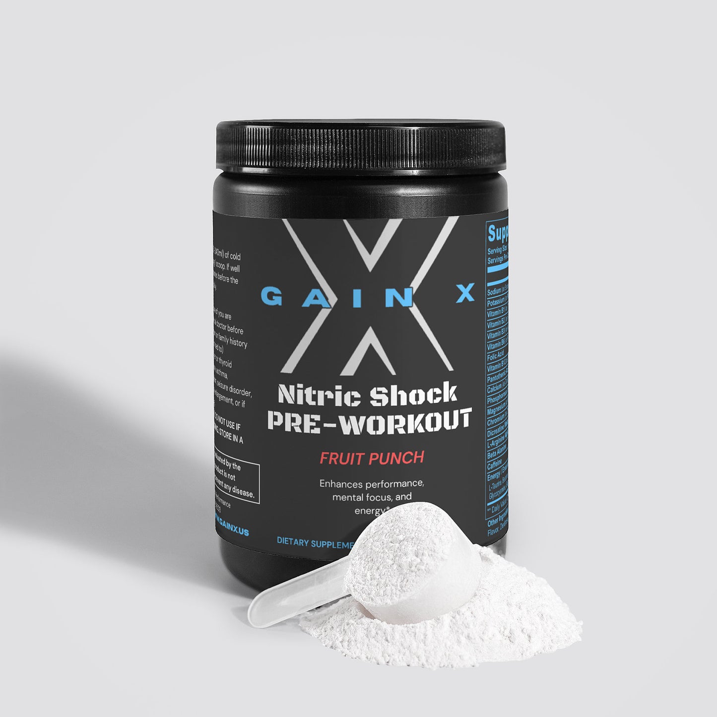 Nitric Shock Pre-Workout Powder (Fruit Punch)